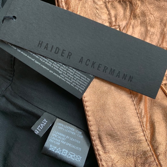 Haider Ackermann Roger Rose leather trouser - Picture 4 of 16